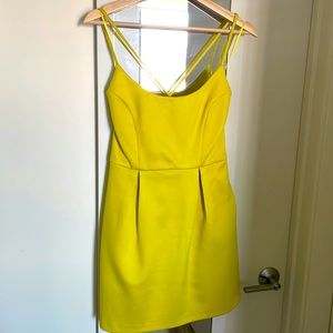 Yellow Topshop mini dress